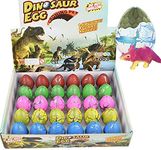 Wenosda Dino Dinosaur Dragon Eggs Hatching Growing Toy Large Size (30 Pieces, Colourful Crack From)