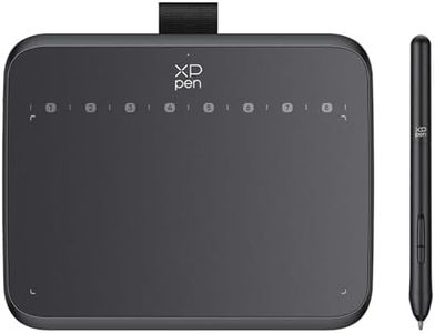 XPPen Deco 640 Drawing Tablet with 16K Pressure Levels, Portable Digital Art Pad with 8 Shortcut Keys for OSU!, Graphics Design, Distance Education, Signing, Works with Windows, macOS and Android