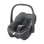 Maxi-Cosi Pebble 360 Infant Baby Carrier Car Seat | i-Size Safety, ClimaFlow, G-Cell Side Impact Protection | Birth to 15 Months | Easy-in Harness & One-Hand Rotation, Select Grey