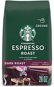 Starbucks Ground Coffee, Dark Roast Coffee, Espresso Roast, 100% Arabica, 1 bag (28 oz)