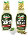 WASABI-O Premium Fusion Mayonnaise Real Wasabi & Ketchup Blend, Ideal for Fish and Chips, Sandwiches, Salads, and Coleslaw 170G (Pack of 2)
