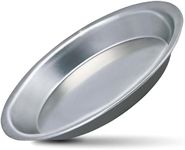 Stock Your Home 9 Inch Aluminum Pie pans, Silver Metal Pie Tin For Baking, 9" x 1 1/4" Oven Safe Pie Dish For Baking Pie, Crumbles Or Cake