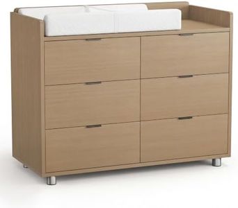 MAMAZING Keeva Pro 6-Drawer Baby Dresser with Changing Table, Easy Assembly