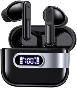 occiam Ear Buds Wireless Earbuds Bluetooth 5.3 Headphones 64H Playback Mini LED Display Charging Case IP7 Waterproof Sports in Ear Bluetooth Earphones for Cell Phone TV Laptop Computer (Black)