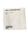 IKEA FANTASTISK - Paper Napkin, White / 100 Pack - 40x40 cm