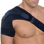 FIGHTECH Shoulder Brace for Torn Rotator Cuff for Men and Women - More Sizes - Support Pain Relief - Black, Regular M/L