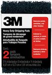 3M Heavy Duty Stripping Pads, 3.375-Inch by 5-Inch by .75-Inch, 2-Pack