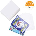 Homgaty 300 Pcs Standard Card Sleeves, Clear Penny Sleeves, Trading Card Sleeves for Pokemon, Magic, MTG, TCG, Gathering, Board Games, Yugioh, Dropmix, Dragon Shield Sleeves Holders (Transparent)