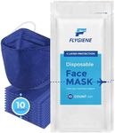 FLYGIENE - NAVY BLUE KF94 Travel Size Disposable Face Mask | 10 Count