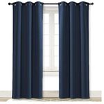 NICETOWN Boys Bedroom Window Shades - Thick Thermal Insulated Energy Saving Indoor Blackout Drape Curtains (1 Panel, 42 x 84 Inches, Navy Blue)