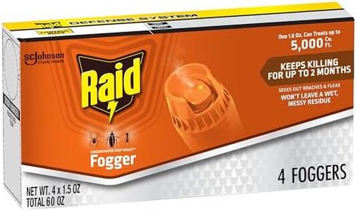 Raid Concentrated Deep Reach Pest Killer & Roach Fogger, 1.5 fl oz, 4 Count