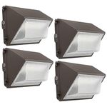 kadision LED Wall Pack 100W 13000lm 5000K Daylight 100-277V, IP65 Waterproof Dusk-to-Dawn Outdoor Lighting for Security, ETL Listed (4 Pack)