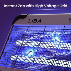 LiBa Electric Bug Zapper 20W – Indoor Insect & Fly Killer with 2 Bulbs