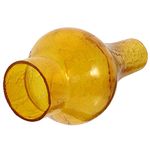 Uonlytech Glass Lamp Chimney, Chimney Transparent Glass Shade Replacement Oil Lamp Wall Lamp Cover for Vintage and Antique Style Lamps, Yellow