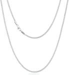 KRKC&CO Men’s Chain Necklace, Stain