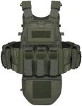 BOMTURN Great Tactical Outdoor Vest for Men Multifunctional Modular Molle Vest With Metal Buckles