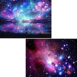 2 Pack 5D DIY Diamond Painting Starry Sky & Aurora Full Drill Paint with Diamonds, SKRYUIE Polar Lights Embroidery Rhinestone Wall Mosaic Home Decor 12x16 inch (30x40cm) a0101