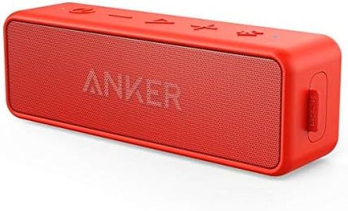 Anker Soundcore 2 Portable Bluetooth Speaker with 12W Stereo Sound, BassUp, IPX7 Waterproof, 24-Hour Playtime, Wireless Stereo Pairing, Speaker for Home, Outdoors, Travel