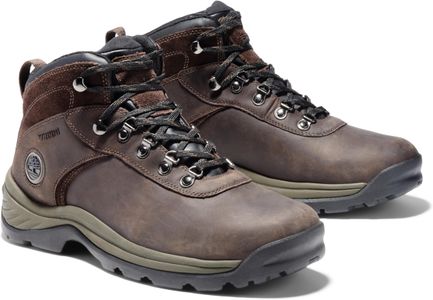 Timberland Men’s Flume Waterproof Boots, UK 10 – Brown Leather