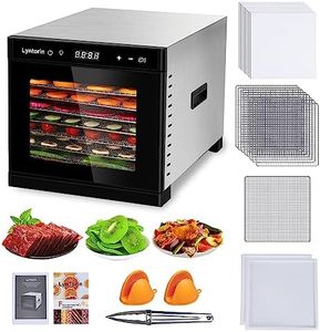 LynTorin Food Dehydrator Machine, 700W 8 Trays Dehydrators for Food and Jerky with 95-167℉ Temperature & 24H Timer, Food Dehydrator 19pcs Tray&Sheet
