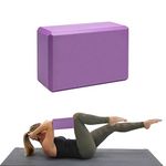 SILENCIO Motivational Yoga Blocks, Inspirational Non-slip High Density Eva Foam Supportive for Yoga Pilates Stretching Meditation Yoga Prop Accessories for Yoga Beginners Fitness Workout (Pack of 1)