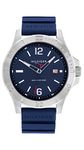 Tommy Hilfiger Men's Preppy Stainless Steel Quartz Watches - Effortlessly Stylish, Blue, Casual