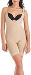 Maidenform Women's Take Inches Off - Unitard Bodysuit, Beige (Body Blush), XL