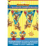 Unique Curious George Party Decoration Kit, 7Pc