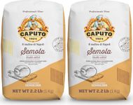 Molino Caputo Caputo Semola Di Grano Duro, 1 Kg (Pack of 2) 2-Pack