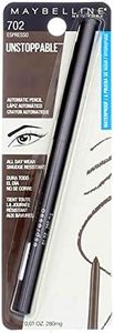 Maybelline Unstoppable Unstoppable Smudge-Proof Eyeliner, Waterproof, Espresso [702], 0.01 oz (Pack of 2)