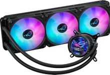 Asus ROG STRIX LC III 360 ARGB LCD Liquid CPU Cooler, 360mm, 7th Gen v2 Asetek Pump, ARGB Fans, Customisable LCD Display, Rotatable Water Block