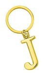 Freedale Gold Letter A-Z Keychain for Women Men Purse Handbags Metal Alphabet Initial Letter Key Ring Novelty-keychain (J)