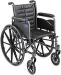 Invacare TREX20RFP Series Tracer EX2 Standard Folding Wheelchair for Adults with 20" Seat Width and Full Arms