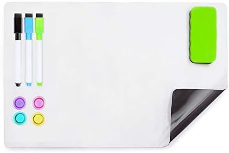 HAND IN HAND Dry Erase Board Sheet Fridge Magnetic Soft Whiteboard for Refrigerator, Home, Office, School (304 X 228 MM)