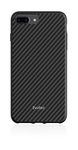 Evutec Compatible with iPhone 6 Plus/6s Plus/7 Plus/8 Plus Karbon Unique Hard Smooth heavy-duty Phone Case Cover Real Aramid Fiber Thin Slim 1.6 mm Lightweight Protective (Black) & Free Vent Mount