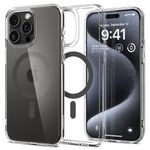 Spigen Case for iPhone 15 Pro Case, Ultra Hybrid MagFit [Anti-Yellowing] Designed for Apple iPhone 15 Pro - Graphite