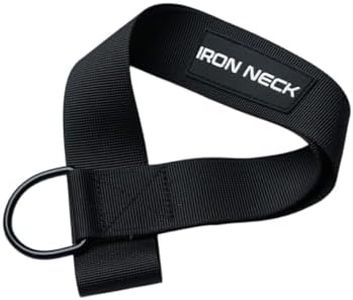 Iron Neck Resistance Band Anchor for Neck Trainer, Exerciser, & Strengthener for Home & Gym Use - Exercise, Workout, & Strength Training Equipment, Home Gym Accessories for Men (EZ Cinch Anchor)