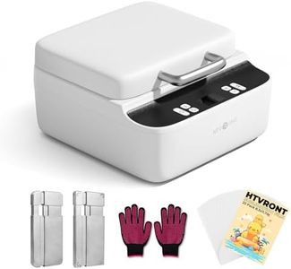 HTVRONT Phone Case Heat Press Machine Compatible with iPhone & Android - Vacuum Heat Press H17 for Phone Cases- Sublimation Press for Custom Phone Case, Badges, Coasters, Includes Film & Fixture