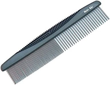 Moki Bär Metallkamm für Hunde I Abgerundete Pins I Beidseitig anwendbar I Ideal um Knoten & Verfilzungen zu lösen I Hilfsmittel zum Scheren