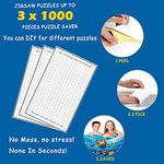 Puzzle Saver with 20 Sheets, Puzzle Glue and Frame, No Mess Puzzle Saver Set for Large Puzzles - Use These Puzzle Glue Sheets to Store Your Finished Puzzle Save up to 3 x 1000 Pieces Puzzles