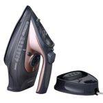 BLACK+DECKER Cordless Steam Iron|2-Yr Warranty, 350ml, 2200 watts|Iron for Clothes, Iron Box, Press with Anti-Drip & Auto Shut Off, Non-Stick Ceramic Sole Plate, 30g/min Steam Output (Bronze+Black)