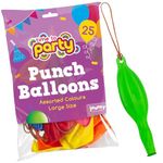 jaunty partyware 25 Large Punch Balloons for Kids Ideal Party Bag Fillers for Kids | 12" Premium Quality | Punch Balloons for Party Bags Fillers for Kids | Punch Balloon Kids Party Bag Fillers