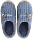 Dekkin Men's Winter Home Indoor Fur Slipper Navyblue Slippers - 10 UK to 11 UK