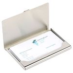 H&S Business Card Holder Organizer Case Box Stainless Steel