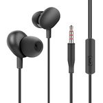 Earphones for Realme 8i Earphone Original Like Wired Stereo Deep Bass Head Hands-free Headset Earbud With Built in-line Mic, With Premium Quality Good Sound Call Answer/End Button, Music 3.5mm Aux Audio Jack (AP-8636, Black)