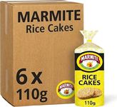 Marmite Rice Cakes 6 x 110g, Low Fat Low Calorie Snacks, Vegetarian