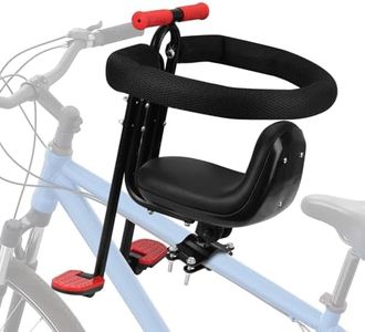Ercabikker Child Bike Seat - Front Mount, Kids Bike Seat for Adult Bike, Baby Bike Seat Front Mounted, Toddler Bike Seat for Children 1~5 Years