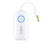1Mii Bluetooth Transmitter Receiver for TV/Airplane/Gym to Wireless Headphones, Bluetooth 5.3 3.5mm AUX Audio Adapter for Home Stereo/Wired Speaker with aptX Adaptive/Low Latency/HD, Dual Connection