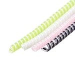 sourcing map Spiral Cable Protector for USB Cord Sleeve 4.6 Feet Each, Pink,White,Green,Black