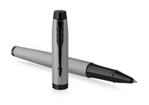 Parker IM Premium Black Edition Rollerball Pen | Achromatic Matte Grey with Black Trim | Black Ink | Gift Boxed